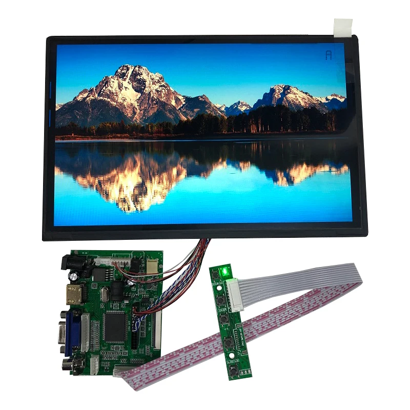 10.1 Pouces Ecran Capacitif Module Tactile Kit1280x800 Ips Hdmi Lcd Module Voiture Framboise Pi 3 10 Punten Capacitif Tactile Mo