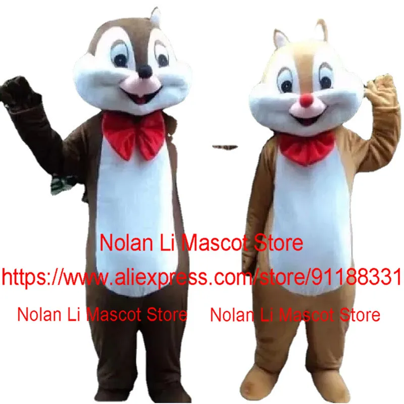 Factory Direct Chipmunk Mascot Costume Set Cartoon Anime Birthday Party Fancy Dress Cosplay Christmas Gift 1060