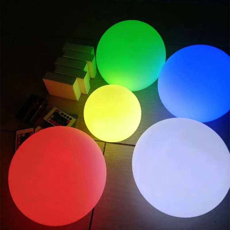 Christmas Outdoor LED Garden Ball Lights Remote Control Floor Lawn Lamp Swimming Pool Wedding Party Holiday Home Decoration