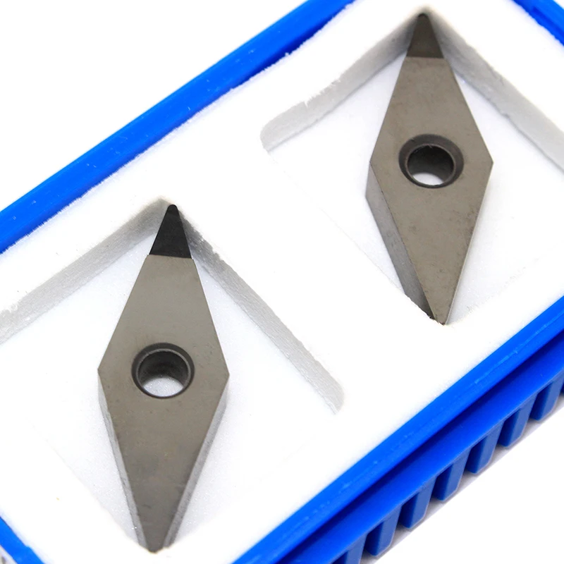 2PCS VNMA160404 PCD CBN Diamond Inserts External Turning Tool VNMA 160404 Insert CNC Lathe Cutter Tools Milling Turning Inserts