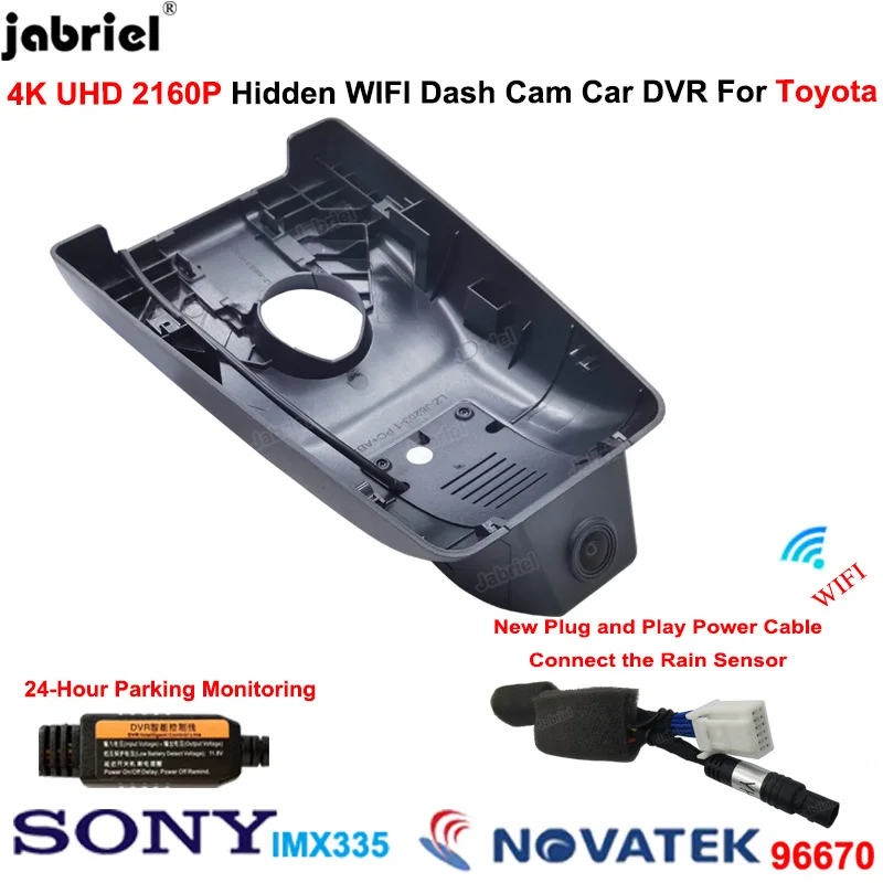 

4K Car Dvr Dash Cam Driving Recorder for Toyota Rav4 LE XLE Premium for Toyota Rav4 XA50 for Toyota Wildlander for Suzuki Across