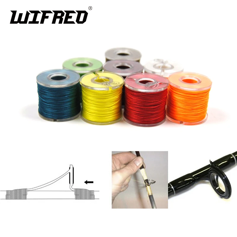 2pcs 150m/Spool Fishing Rod Guides Wrap Line Eyelet Tying Line Guide ring fix line Roding Building Material