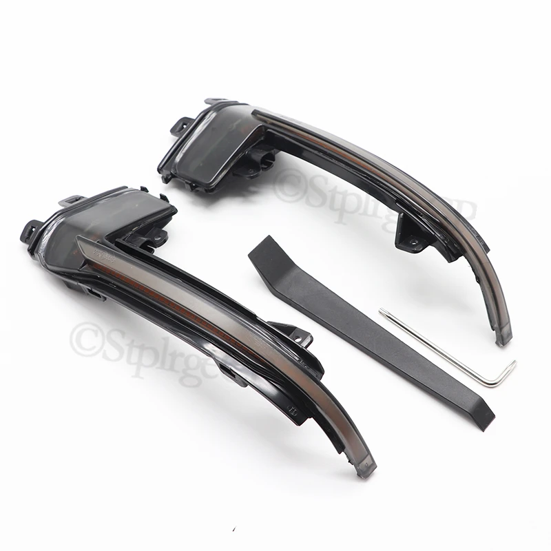 For Audi A4 A5 S5 A3 8P B8.5 RS3 RS4 RS5 Black Cover Water Blink Dynamic Flowing Side Mirror LED Turn Signal Light