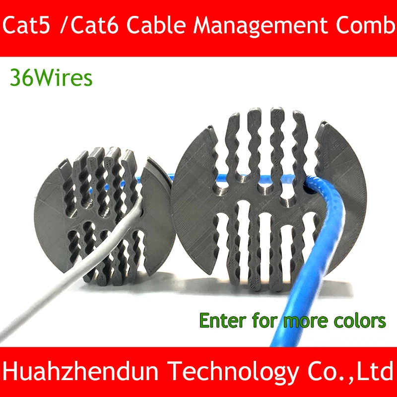 36holes Category 5 / Cat5E / Category6 Cable Management Tool Cable Fixing Organizer Network cable New 20mm For Router Computer