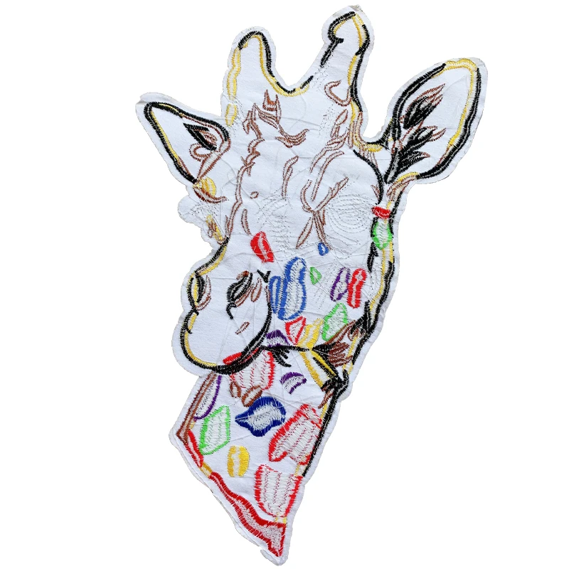 Wholesale Sequins letters Embroidered Patches Cartoon animal Deer patches Iron Badges stickers accessories