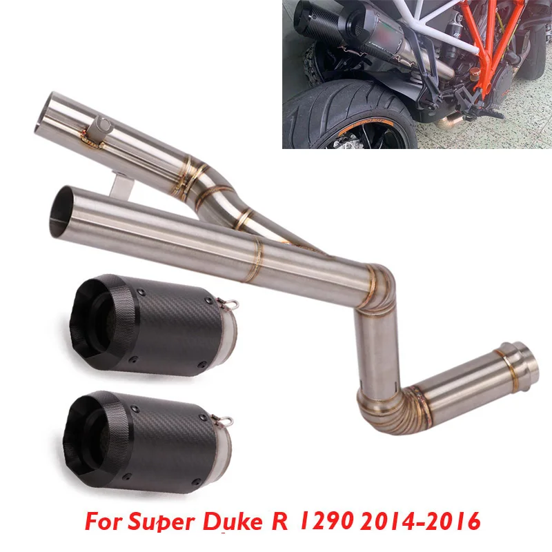 KTM 1290 Super Duke R 2014 2015 2016 오토바이 배기관 머플러 탈출 연결 헤더 파이프 튜브