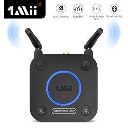 1Mii B06TX Bluetooth Transmitter Audio Aptx LL HD Dual Link Coaxial Optical RCA 3.5mm Aux Wireless Adapter for TV PC Headphone #