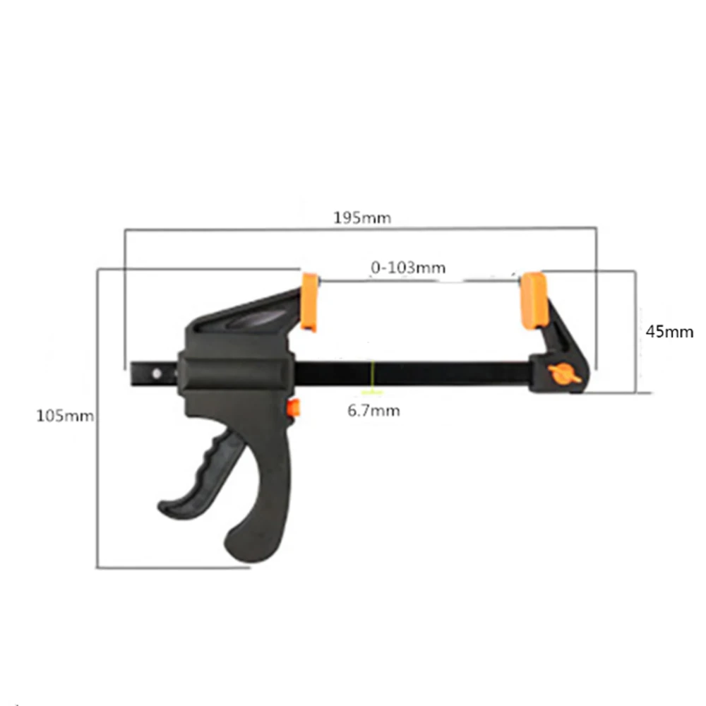 Wood working Board Fast Clamps Carpentry Handle Clamp DIY Hand Wood working Clam F shaped Fixed Clip