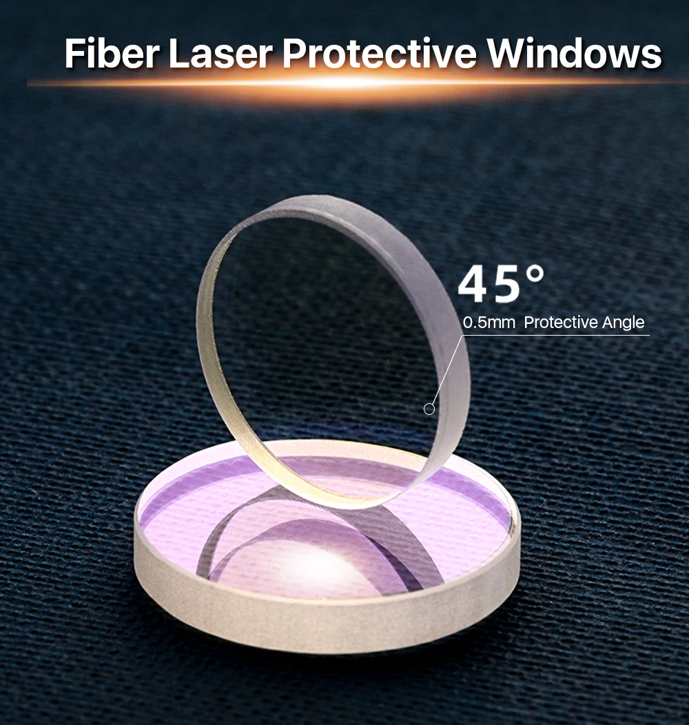 Ultra ayc faserlaser schutz fenster D20-29mm quarz Quarzglas für 1064nm faserlaser bt210s/bt240s/bm109/bm111 – Detail 9