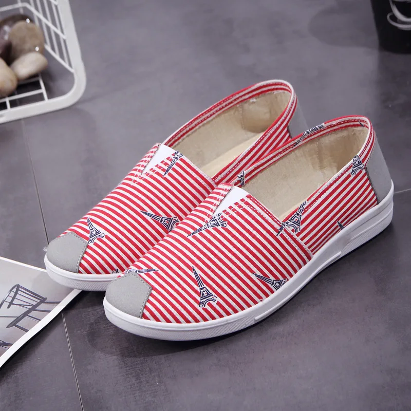 Flat bottom casual women's shoes spring and summer canvas cartoon old Beijing cloth shoesae54