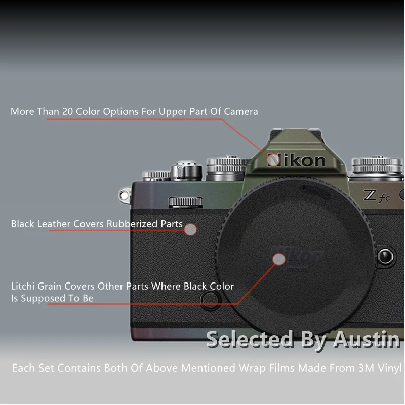 

Retro Decal Skin For NIKON ZFC Camera Sticker Wrap Film Skin Cover Protector