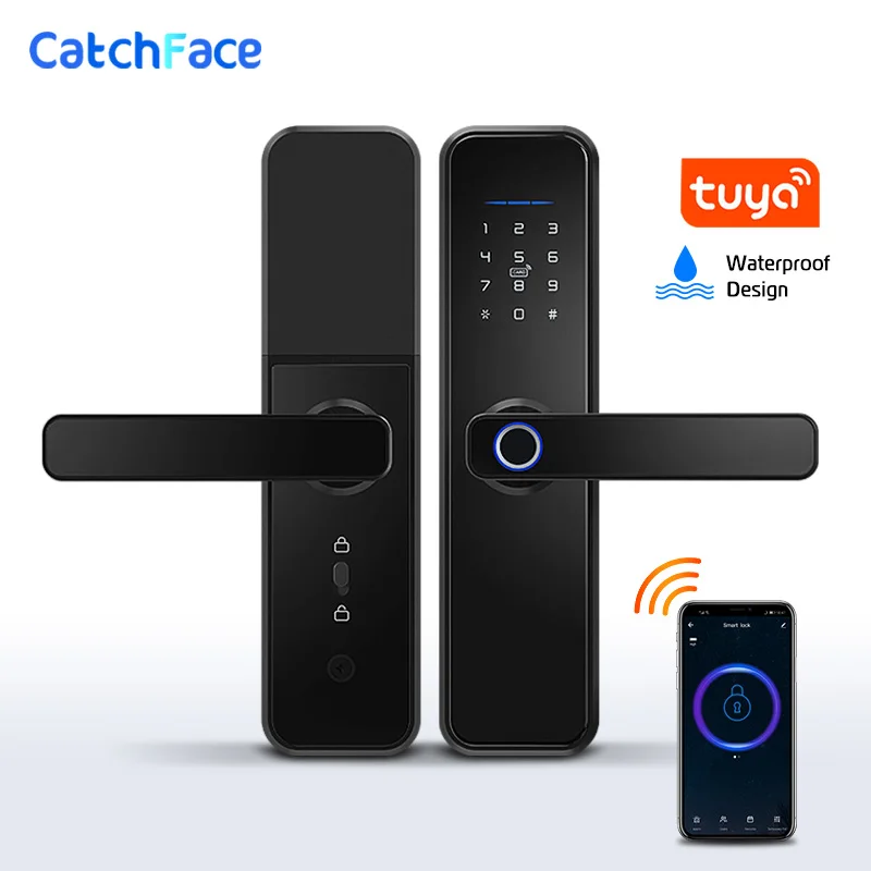 

Tuya Smart Fingerprint Door Lock Safe Digital Electronic Lock With WiFi APP Password RFID Unlock For Home Security