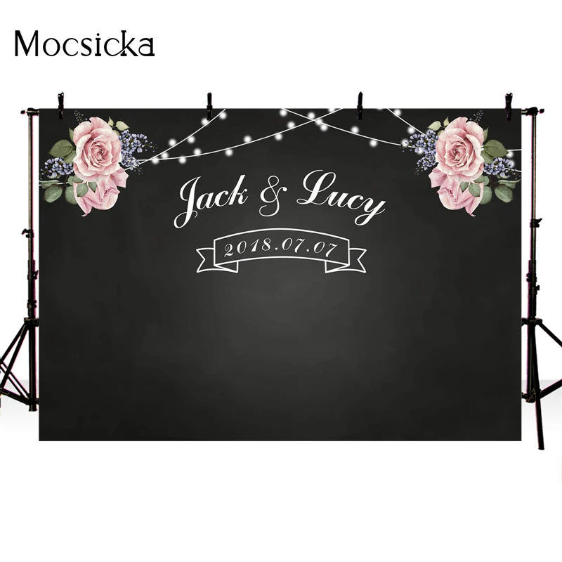 MOCSICKA Wood Floor Birthday Backdrop Wedding Bridal Shower Background Floral Brown Wood Lace Baby Shower Banner