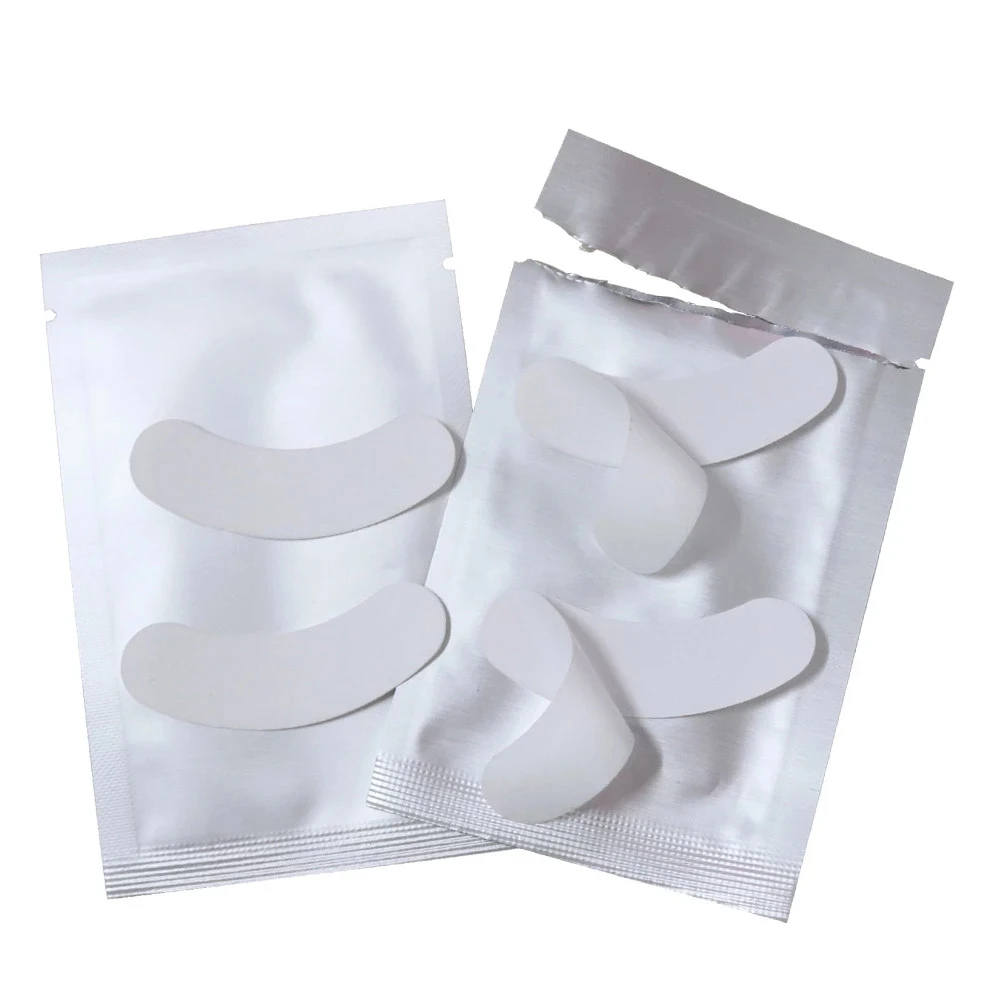 Transparent Eyelashes Pad Extension Patches No.3 Thin Types Under Eye Pad For Eyelashes 50 Pack Silicone Pads Eyelash Tool