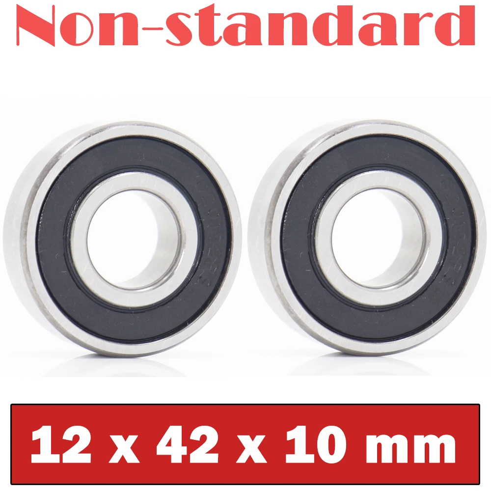 124210 Non-standard Ball Bearings ( 2 PCS ) Inner Diameter 12 mm Outer Diameter 42 mm Thickness 10 mm Bearing 12*42*10 mm