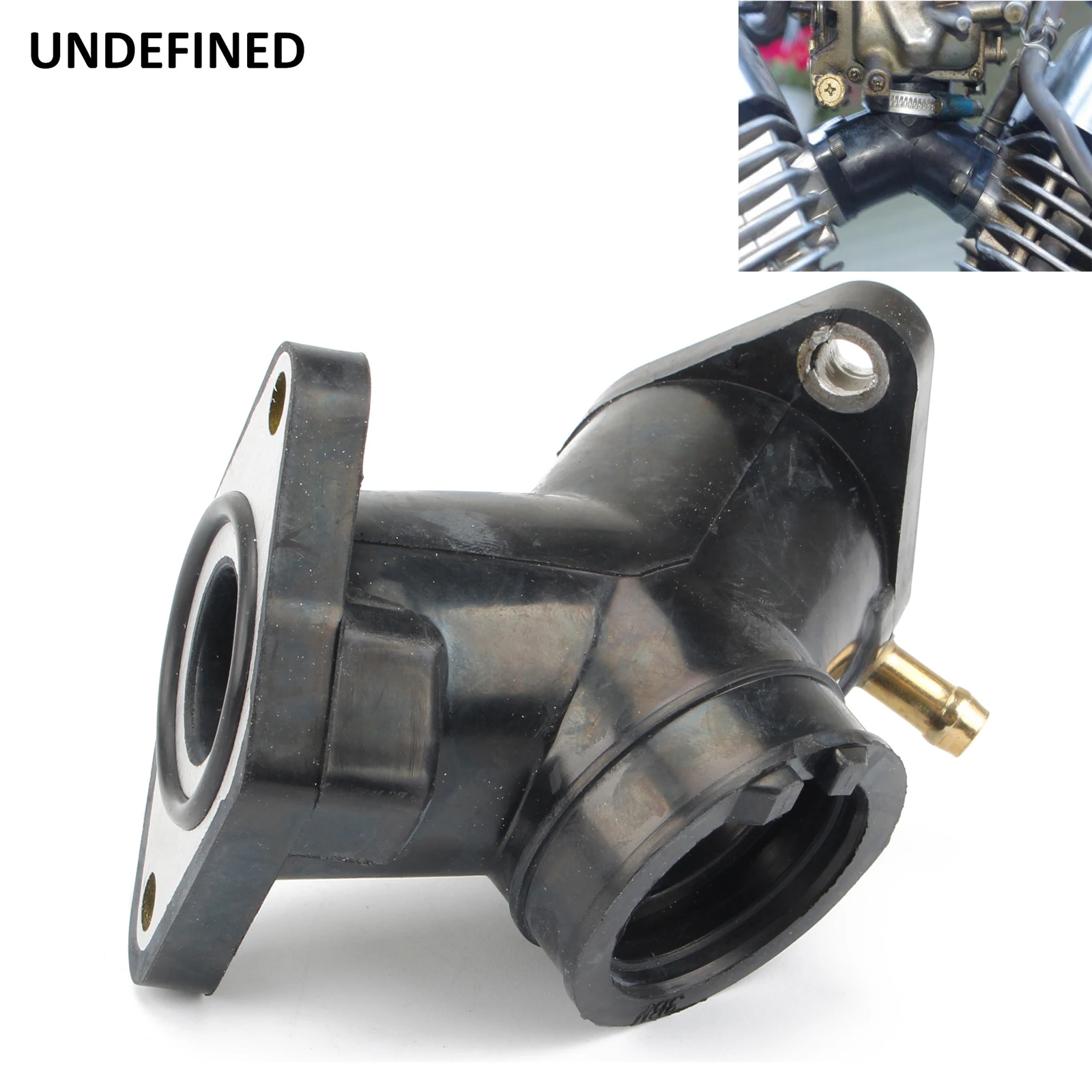 Motorcycle Carburetor Manifold Air Joint Interface Adapter Connector Pipe For Yamaha XV250 XV 250 Route Virago V-Star 250 O-Ring