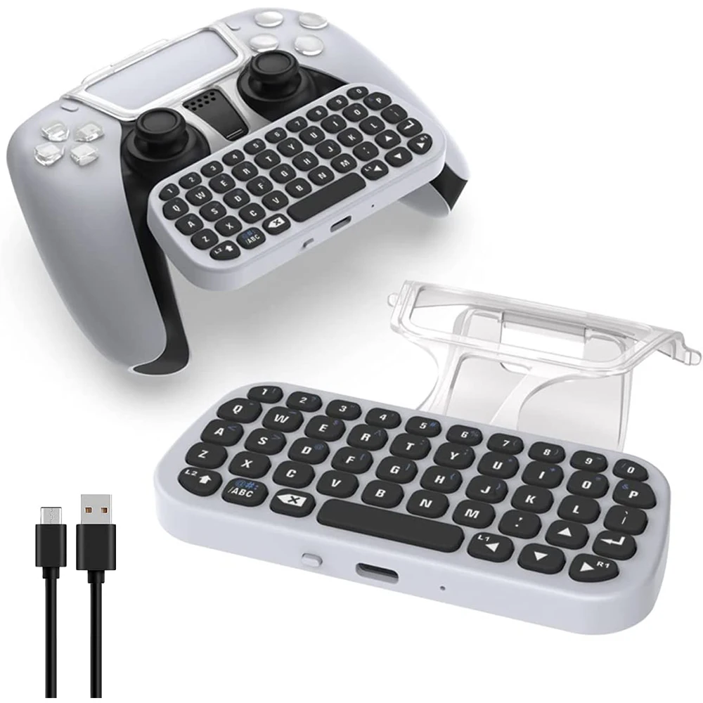 

For PlayStation5 Wireless Controller Keyboard External Keyboard For PS5 Chat Voice Bluetooth Keyset Clavier