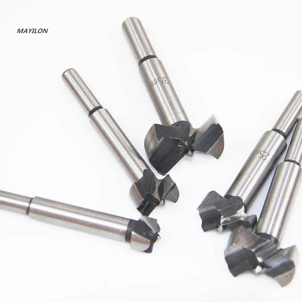 5pc Woodworking Hole Opener Drill Bits 15/20/25/30/35mm Core Drill Bit Drilling Tool Plastic Plate Reaming Hole Saw Cutter Drill