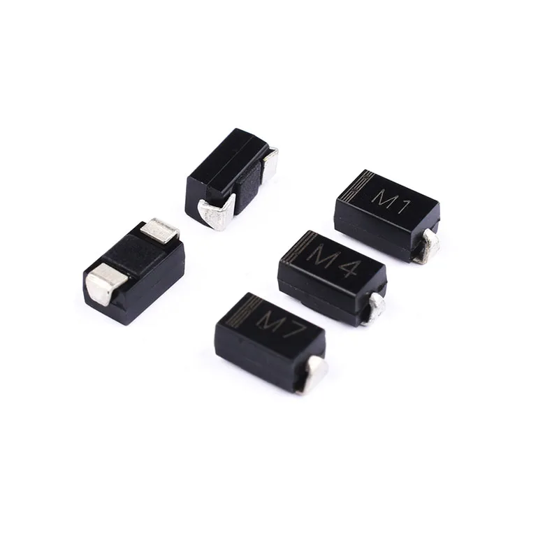 50PCS M1 M2 M4 M7 SS12 SS14 SS16 SS24 SS34 SS36 SS110 SS210 SS310 RS1M RS2M ES1J US1M ES1D 1N4007 DO-214AC SMA Rectifier Diode