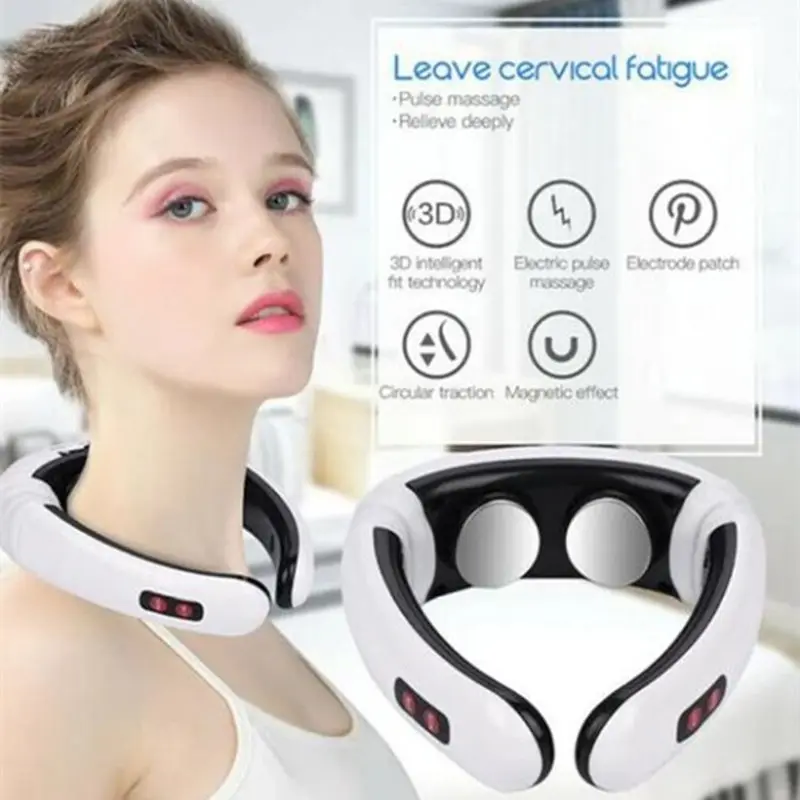 Electric Shoulder Back Massager Shiatsu Neck Massager Pulse Back Heating Muscle Pain Relief Care Relaxation Tool for Car Office