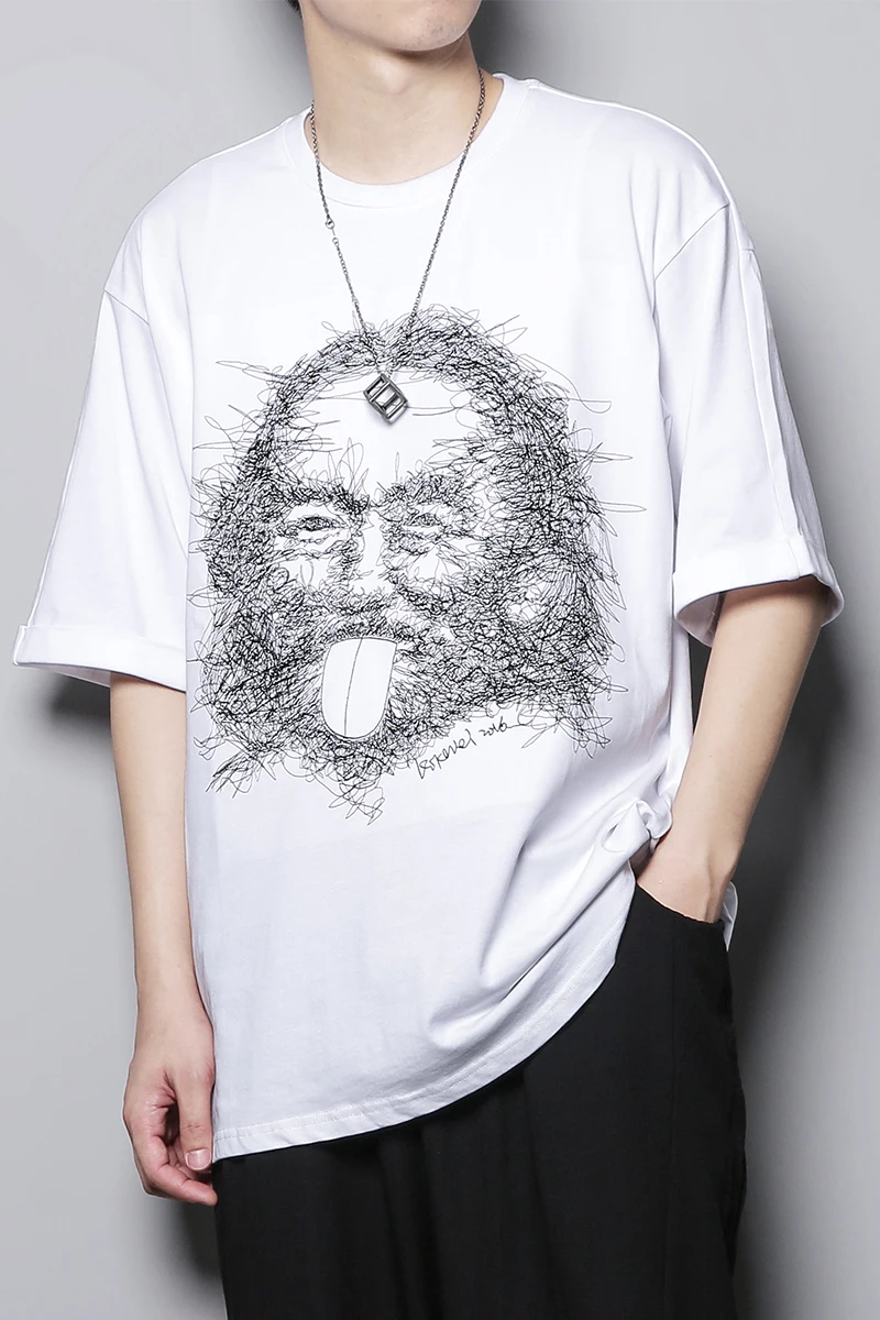 

Casual short sleeve T-shirt for men M-3XL! Men's clothing for fat men