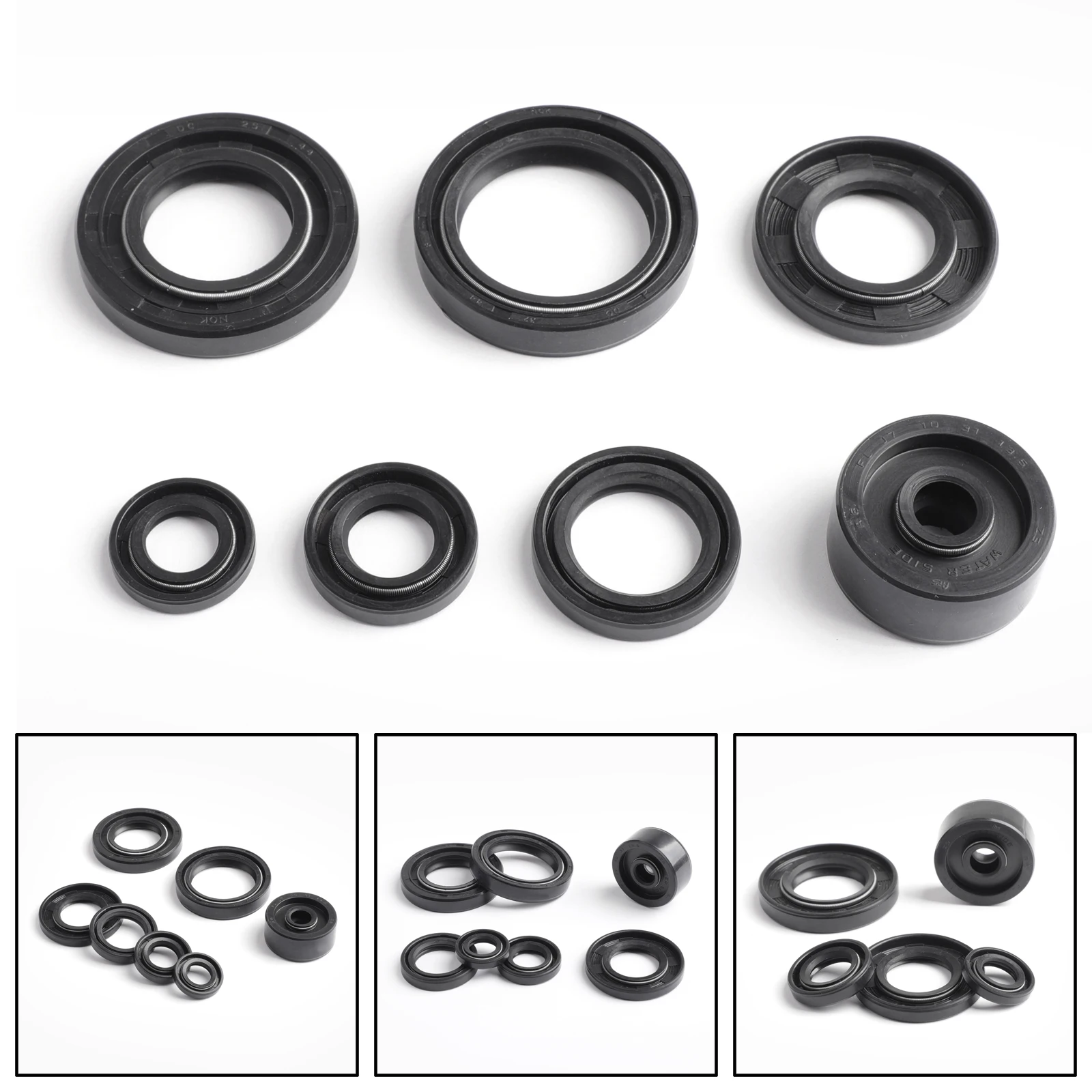 Artudatech Engine Oil Seal Seals Set Kits fits For Yamaha DT200R 1988-1991/1995-1996 DT200WR Motorcycle Accessories Parts