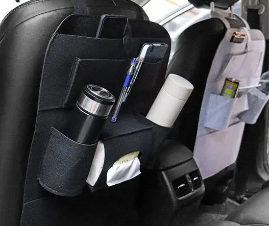 4 Colors Car Storage Bag Nylon Video Holder Trunk Cargo Net Storage Organizer Pocket For Car Trash Bag Food Drink Holder