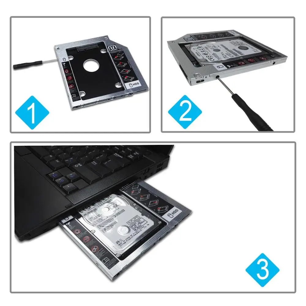 9,5 мм 2nd HD HDD SSD жесткий диск Caddy для Lenovo G400S G405s G410S G500s G505s