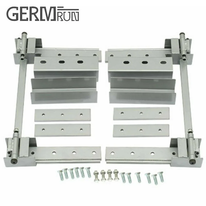 Universal Super Heavy Duty Hidden Hinge Kit For 2 Doors New