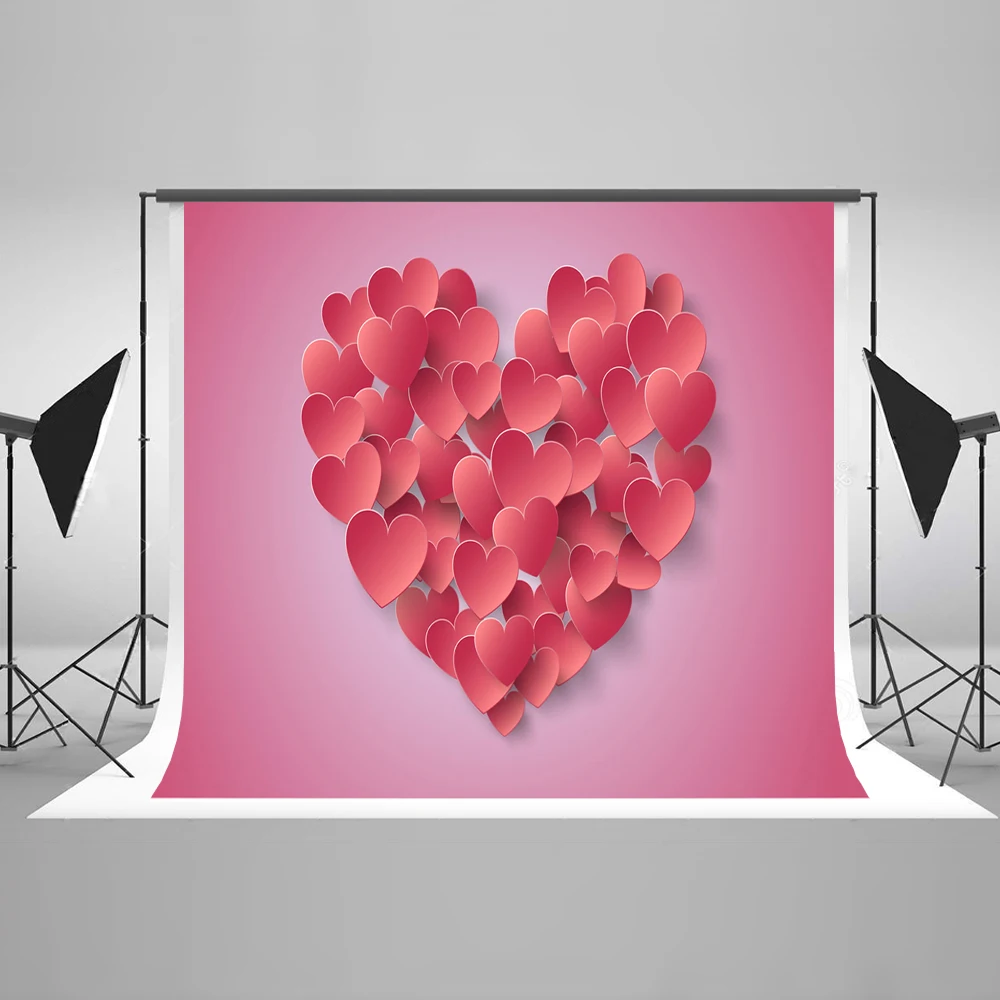 

VinylBDS Valentine'S Day Backdrops Photography Backgrounds Photo Studio Heart Photocall Backdrops For Photography Fotografia