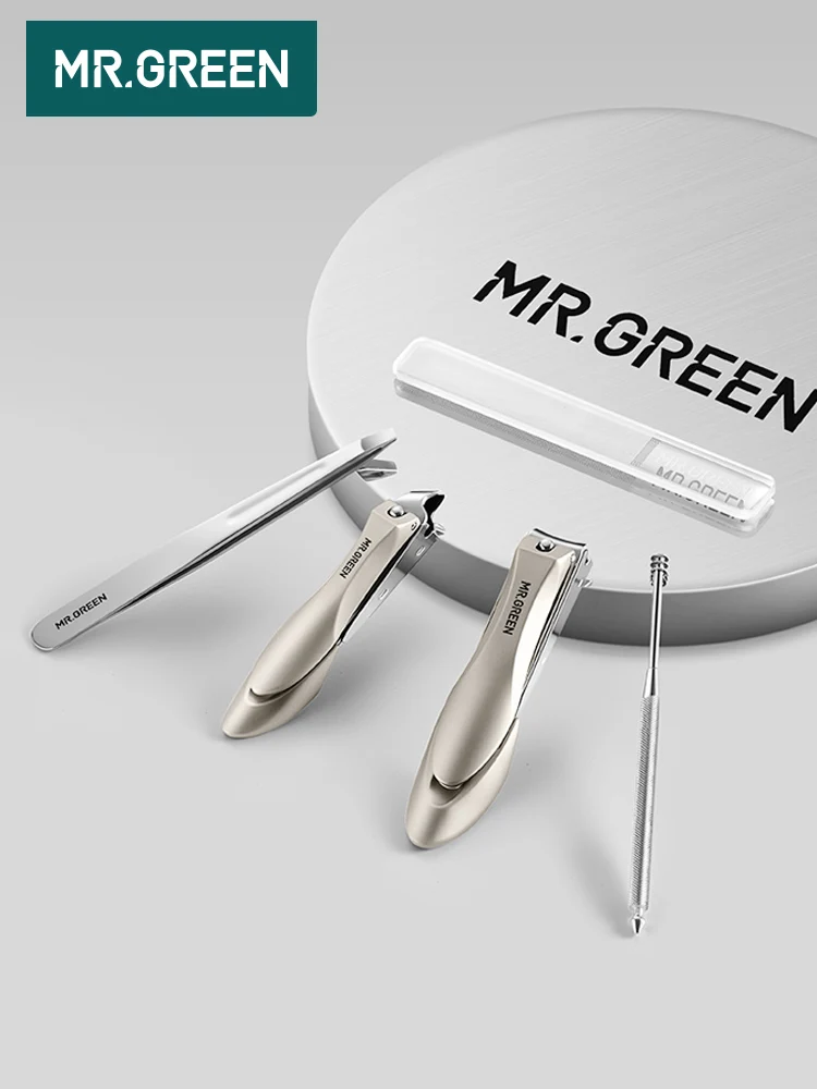 MR.GREEN Manicure Set Surgical Grade Scissors Stainless Tool Pedicure Set Home Portable Travel Kit Nail Scissor  Nail Clippers