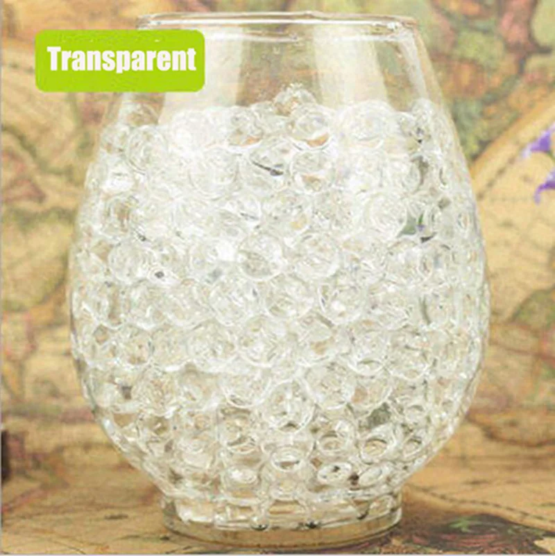 500pcs magic Crystal Soil Mud Children Toy Water Beads for kids flowers Growing Up Water Hydrogel Balls Home Decor Potted