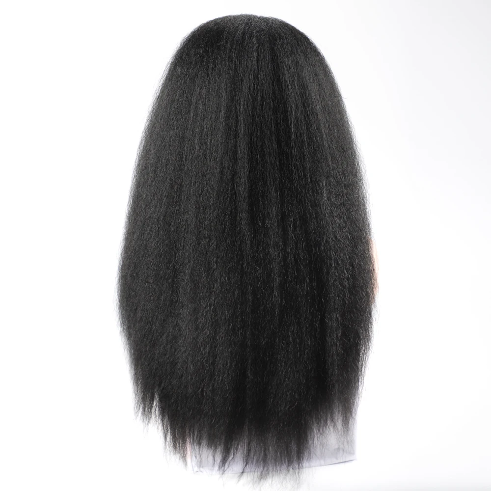 Synthetic Long Kinky Straight Headband Wig For Black Women Afro Synthetic Hair Wigs Headband Wig Blonde Black Red Purple