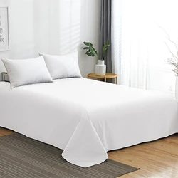 Solid Color Flat Sheet King Size Bedsheet Cotton Bedding Sheet Soft And Comfortable Hotel Home Bed Sheet