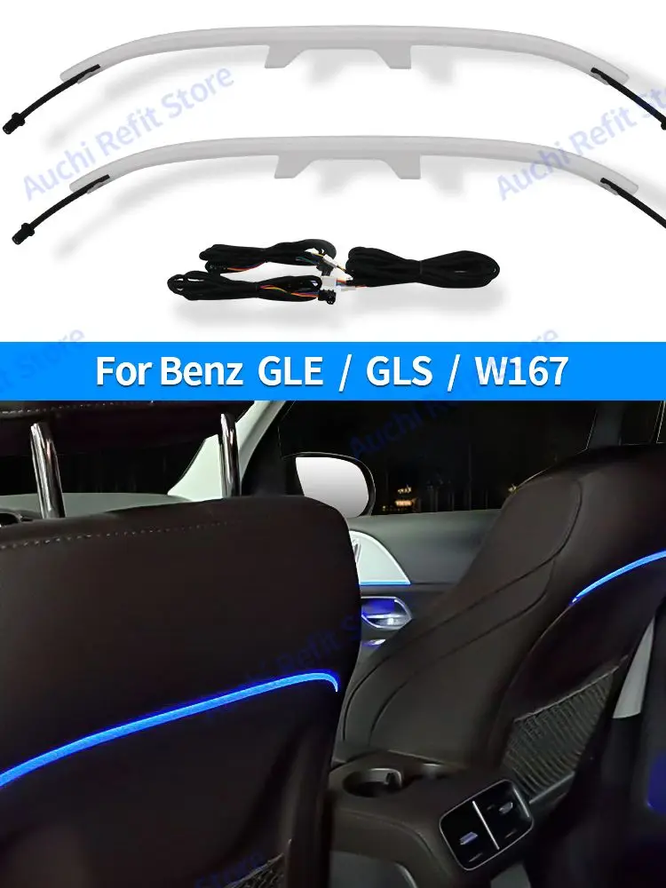 64 Kleuren Zittingachterlicht Voor Mercedes Benz 2020 GLE350 W167 GLS450 AMG GLE53 Interieur Decoratie Sfeerverlichting Modificatie Kit