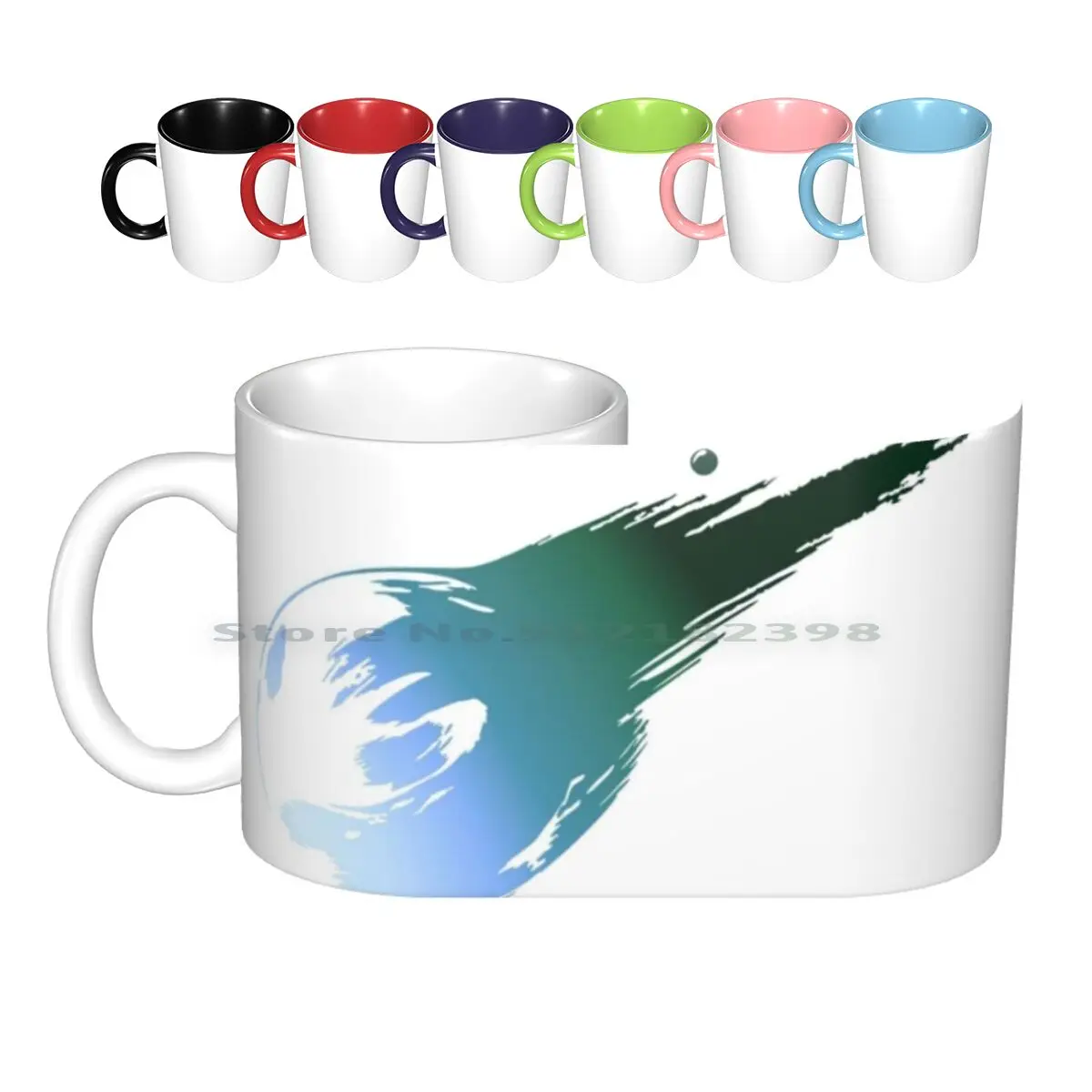 Final Fantasy Vii Meteor Logo Ceramic Mugs Coffee Cups Milk Tea Mug Final Fantasy Vii Final Fantasy 7 Vii Creative Trending