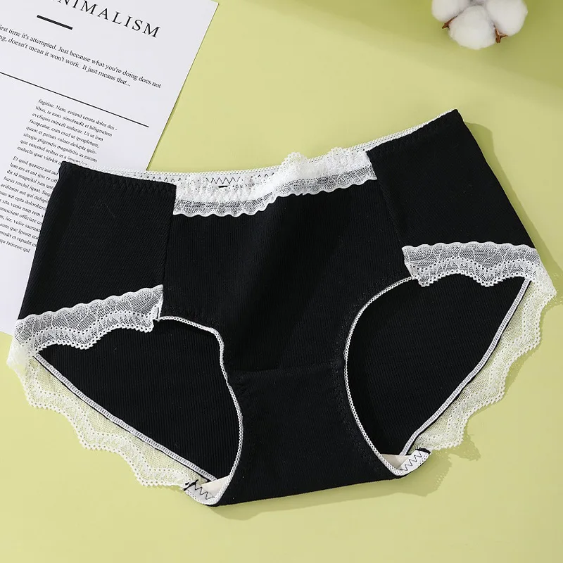 6PCS Seamless Panties Women Mid Waist Cotton Briefs Breathable Comfortable Women Underwear Lingerie Plus Size 3xl Panty Female