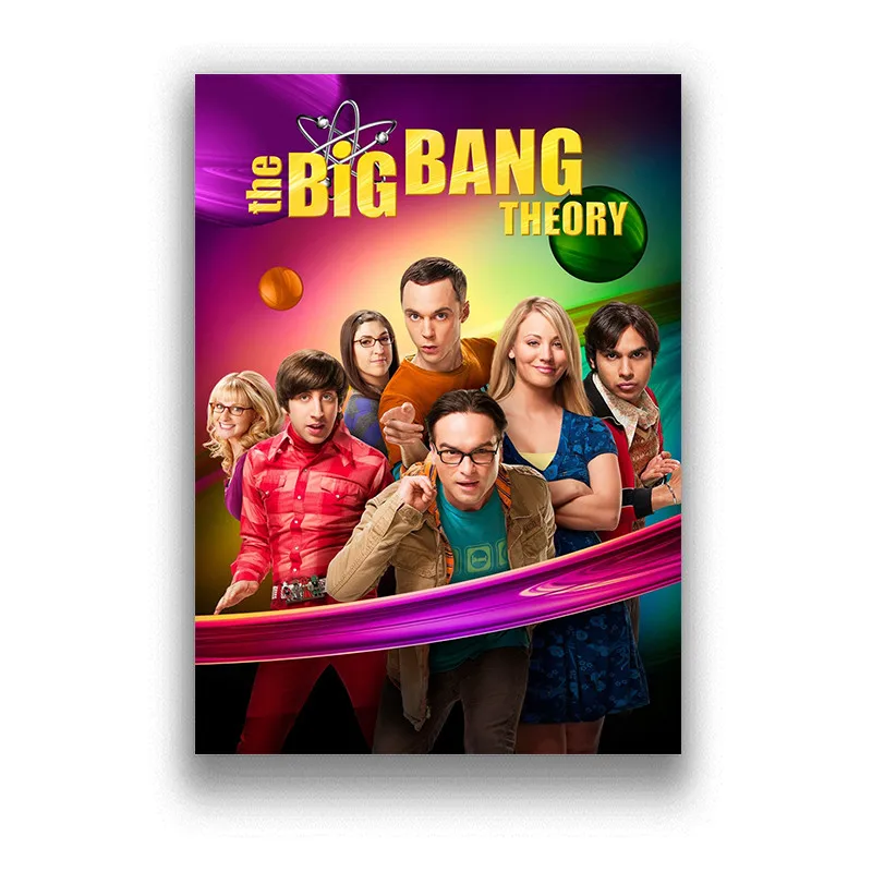 The Big Bang Theory Posters Movie Wall Stickers White Coated Paper Prints  Definition Clear Image Home Decoration