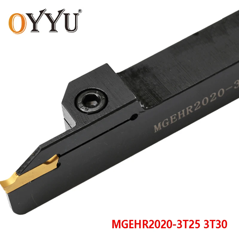 

OYYU MGEHR 2020 Lengthening Depth MGEHR2020-3T25 MGEHR2020-3T30 Lathe Turning Tool Holder use Cabride Inserts MGMN CNC Shank