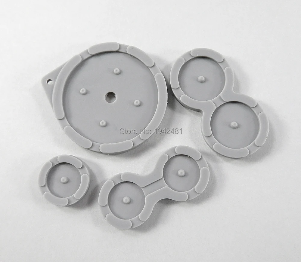 GBA SP 게임 콘솔용 게임보이 어드밴스 SP용 고품질 전도성 고무 키 패드 교체품 5세트