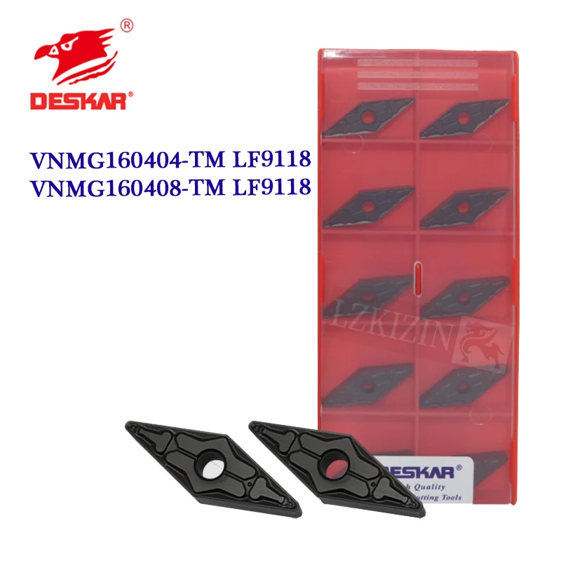 10 шт. VNMG160404 VNMG160408 TM LF9018 LF9118 100% оригинальная твердосплавная вставка для настольного компьютера режущий инструмент токарный станок с ЧПУ Токарный Инструмент для стали