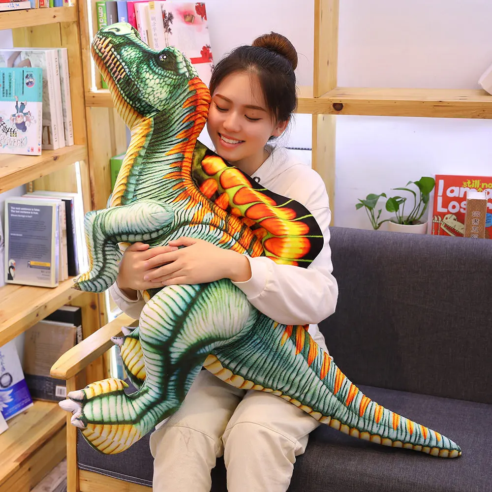 40-100cm Real life Spinosaurus Dinosaur Plush Toy Standing Dino Stuffed Doll Giant Animal Toys for Children Boys Kids Baby Gift