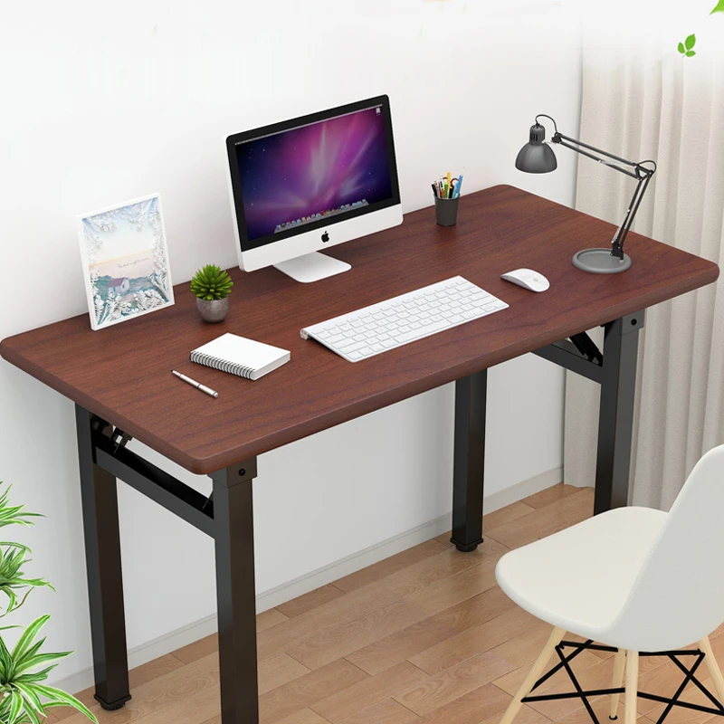 white computer desk Foldable home desktop game e-sports table anchor live simple computer desk game Internet cafe gaming desk