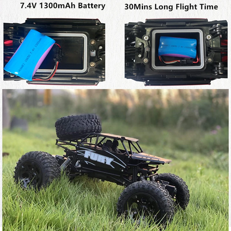 1:8 duża skala 4WD wodoodporna amfibia Off Road RC pojazd cztery tryb sterowania wspinaczka 30 minut Endurance100M odległość zdalnie sterowany