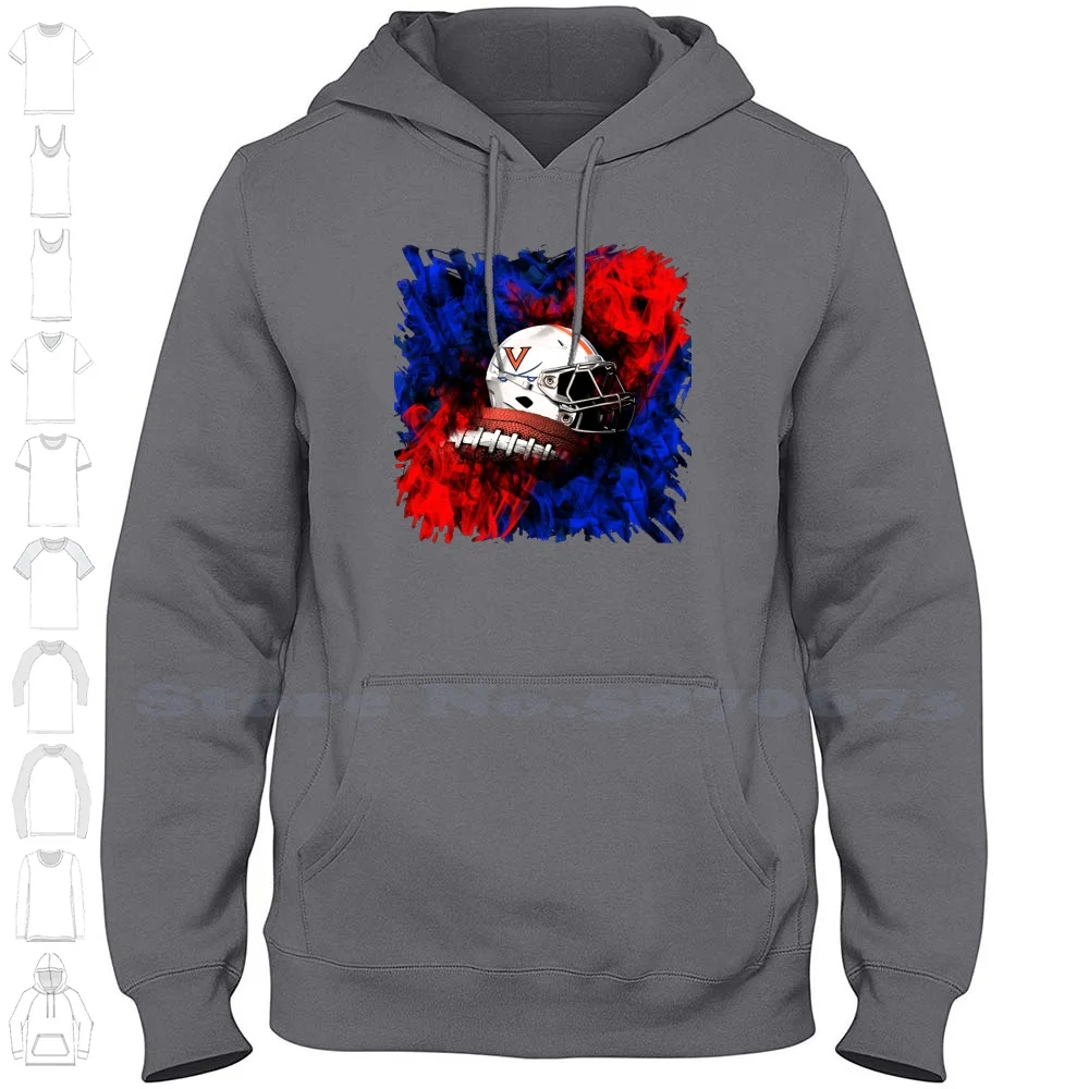 سويت شيرت بقلنسوة بأكمام طويلة ، كافالييرز ، Uva ، هاواي ، جامعة هاواي ، هوديس الكلية