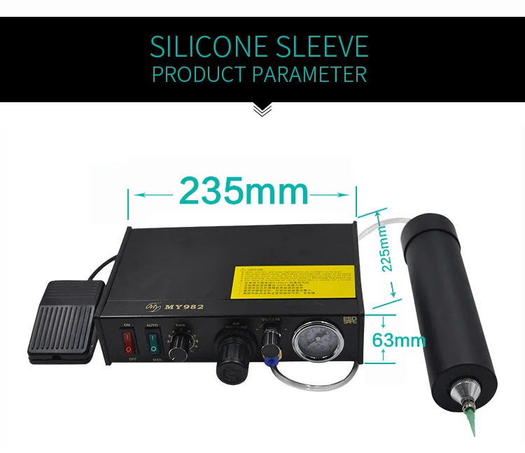 300CC Automatic Silicone Tube Dispenser Pneumatic 330ml Silicon Sleeve Adhesive Glue Dispenser Manual Glue Dispensing Machine