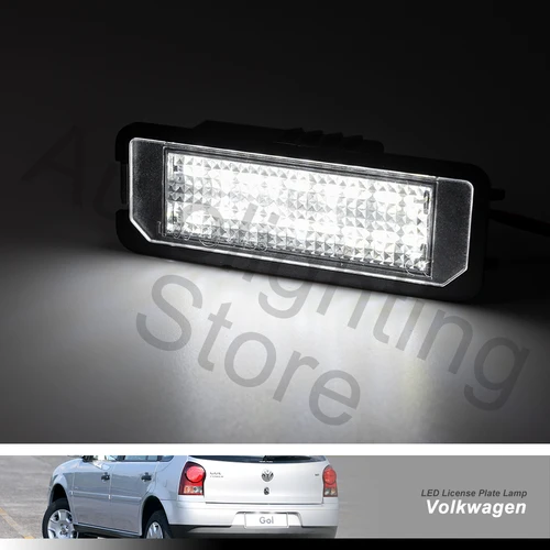 Imagen 2 del producto Luz LED de matrícula para VW Saveiro 2005-2013 Gol 2004 2015-2010 Fox-EU 2005-2012 Fox-Africa 2004-2010 canbus, 2 uds.