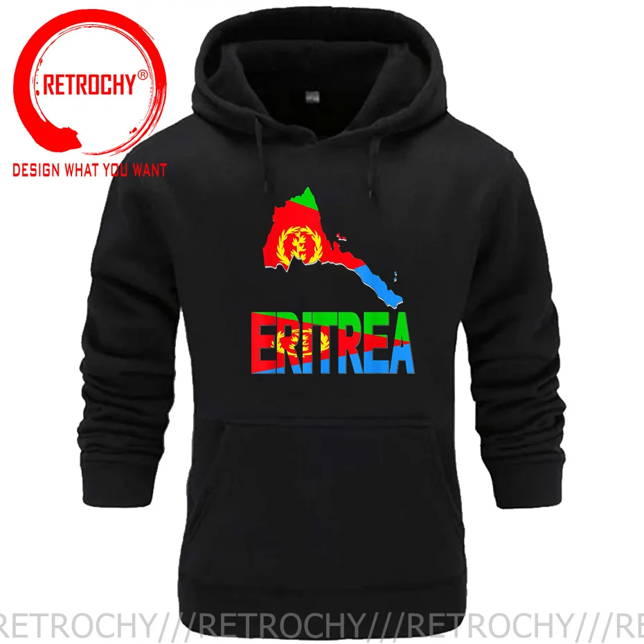 

Funny Eritrea Map Sweatshirts Hoodies For men Eritrean Flag Africa Kangaroo Pocket Hoodie Men's Spring Autumn Warm Fleece Hoody