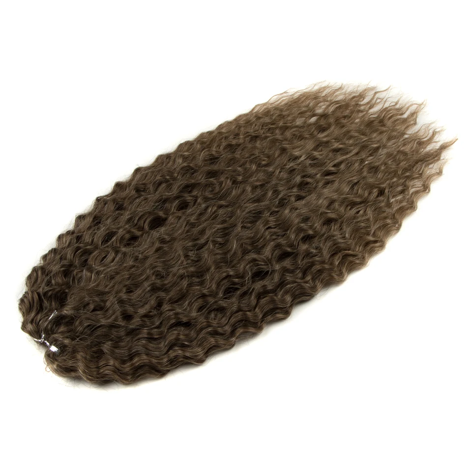 Ariel Hair Synthetisch Twist Gehaakt Krullend Haar 24 Inch Watergolf Vlechthaar Ombre Blond Bruin Diepe Golf Vlechthaarverlenging