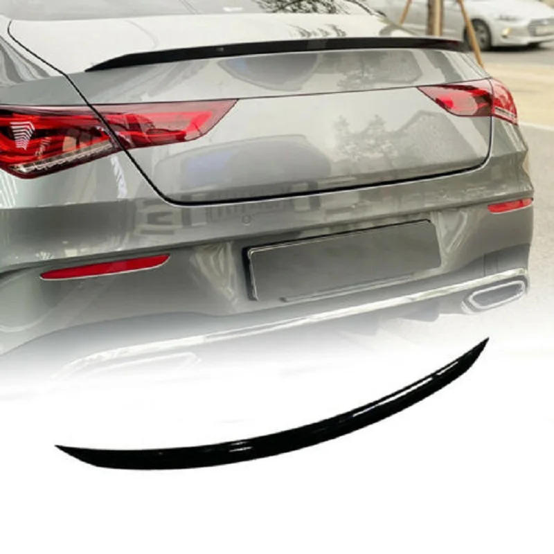 Car Rear Trunk Spoiler Wing Glossy Black Parts For Mercedes Benz W118 C118 CLA35 CLA45 AMG 2020